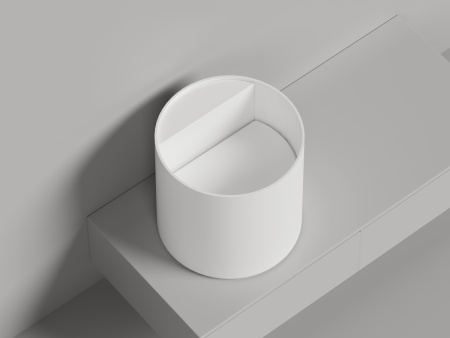 Раковина из искусственного камня S-Sense Salini ARMONIA 130511G 50х50 накладная цвет белый